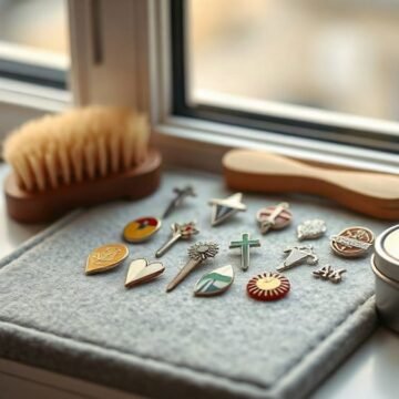 Photo-style image for the article "How to Wear and Care for Collectible Lapel Pins: A Practical UK Guide" showing how to wear and care for collectible lapel pins