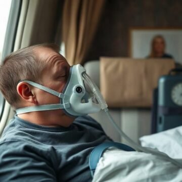 Photo-style image for "Travelling With a CPAP: The Complete Guide for People Who Refuse to Sleep Without It" showing travelling with a cpap